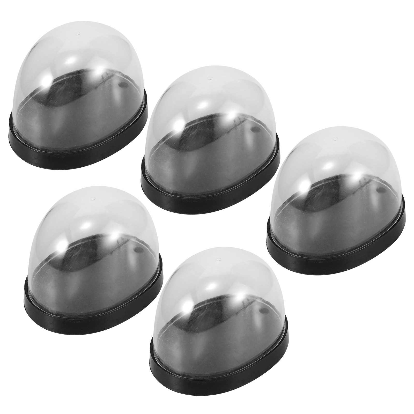 5Sets Glass Cloche Dome High T - Plastic Dome Clear บทวิจารณ์และราคา