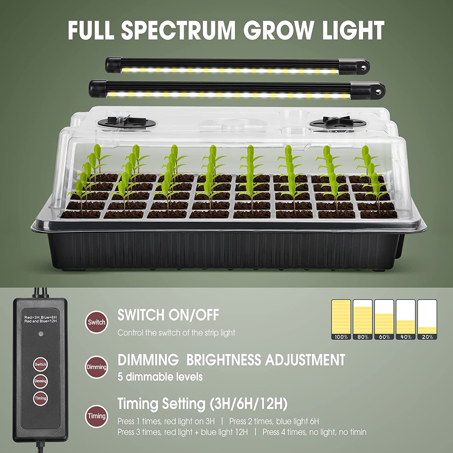 【Best 】1 Set, Seed Starter Tra - Humidity Dome Kit บทวิจารณ์และราคา