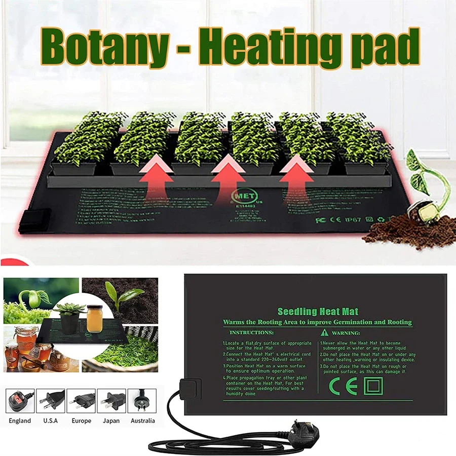 4 Sizes 220V EU Plug Seedling  - Heat Mat Seedling บทวิจารณ์และราคา