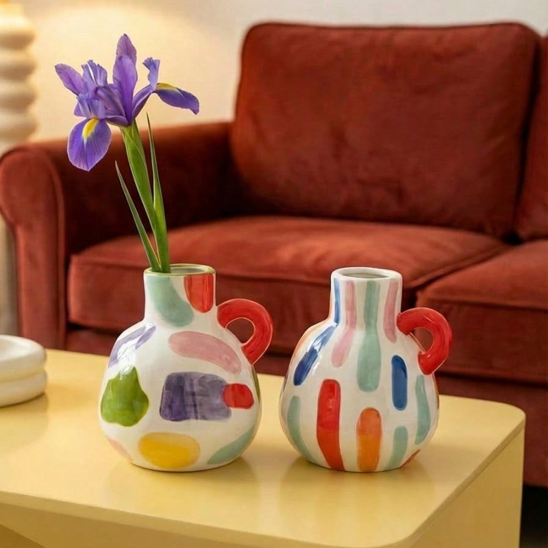 Modern Geometric Ceramic Vase  - Propagation Station Vase บทวิจารณ์และราคา