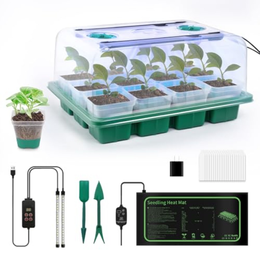 Seed Starter Kit with Grow Lig - Humidity Dome Kit บทวิจารณ์และราคา