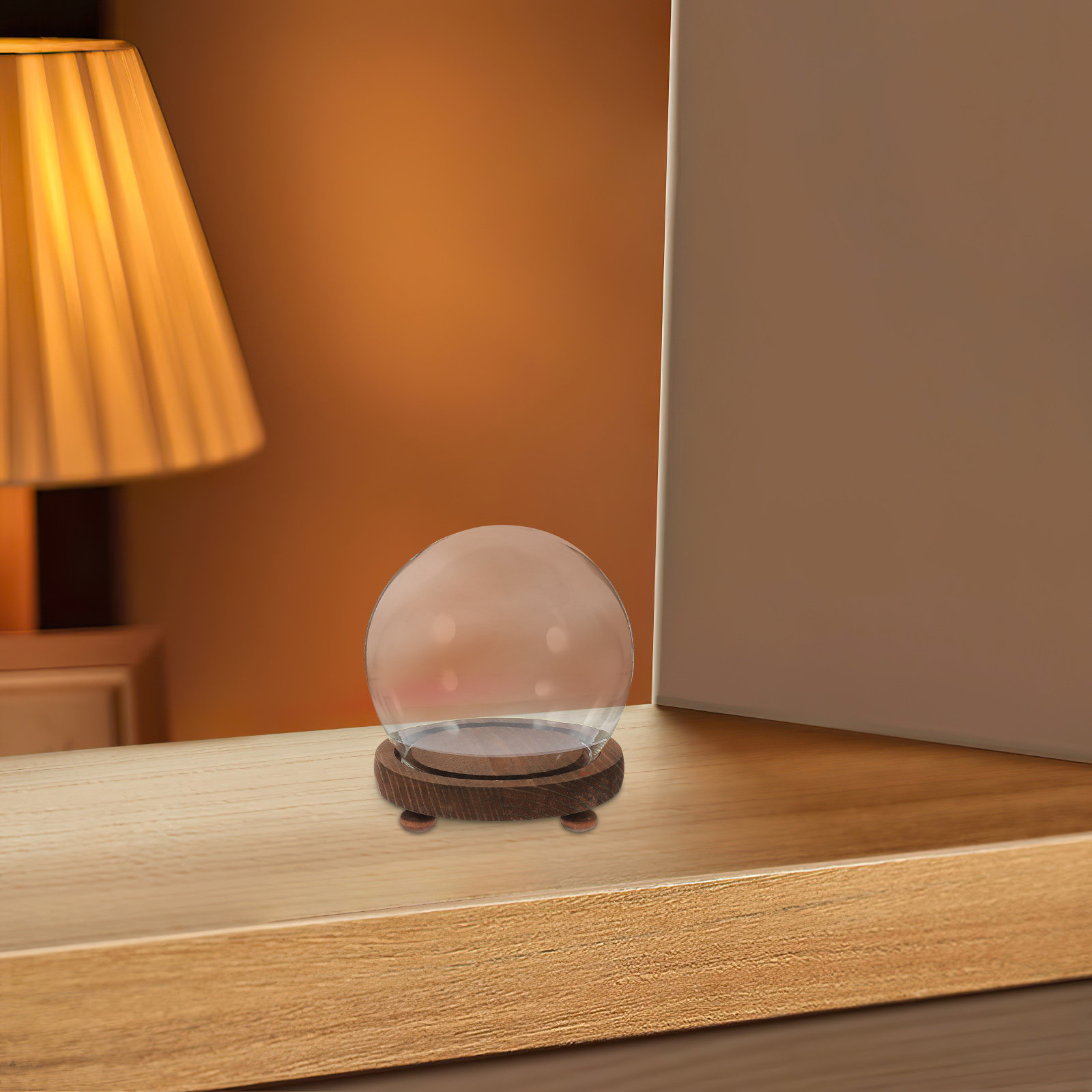 Spherical Glass Cover Ornament - Plastic Dome Clear บทวิจารณ์และราคา
