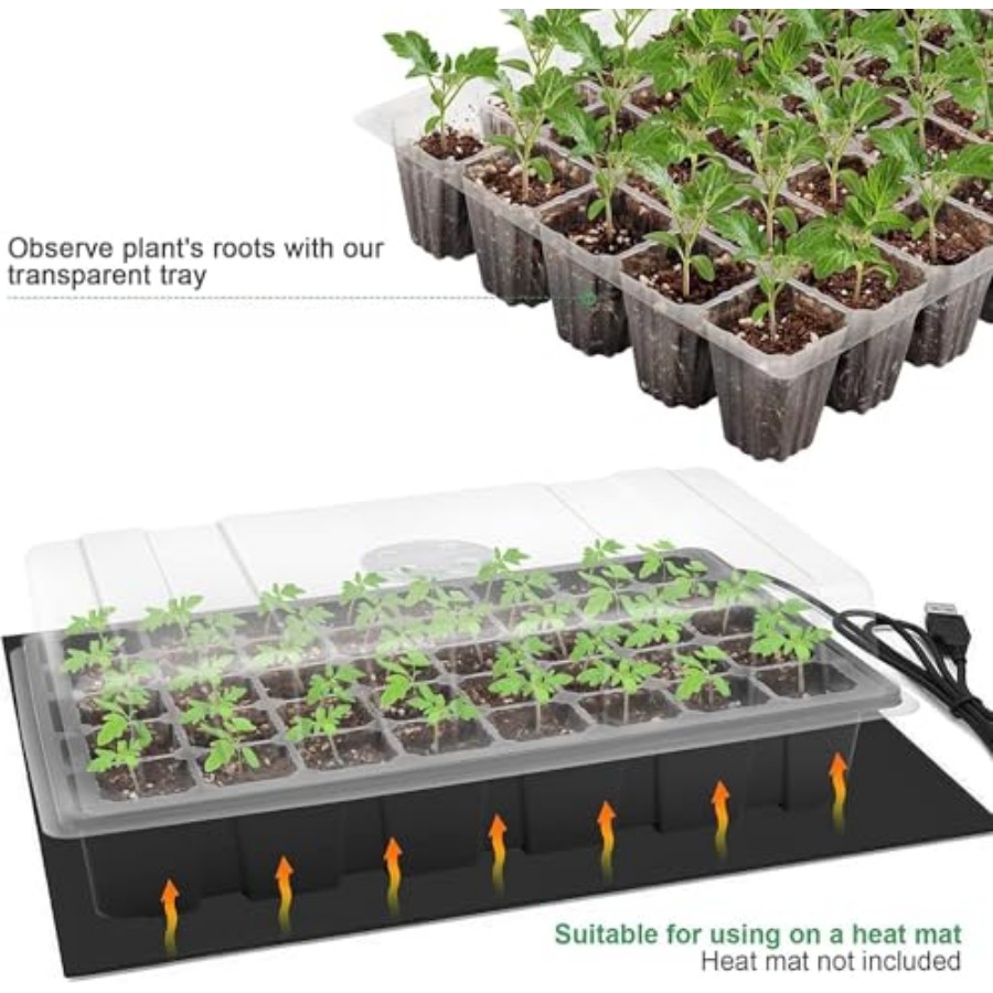 Seedling Trays Seed Starter Tr - Humidity Dome Kit บทวิจารณ์และราคา