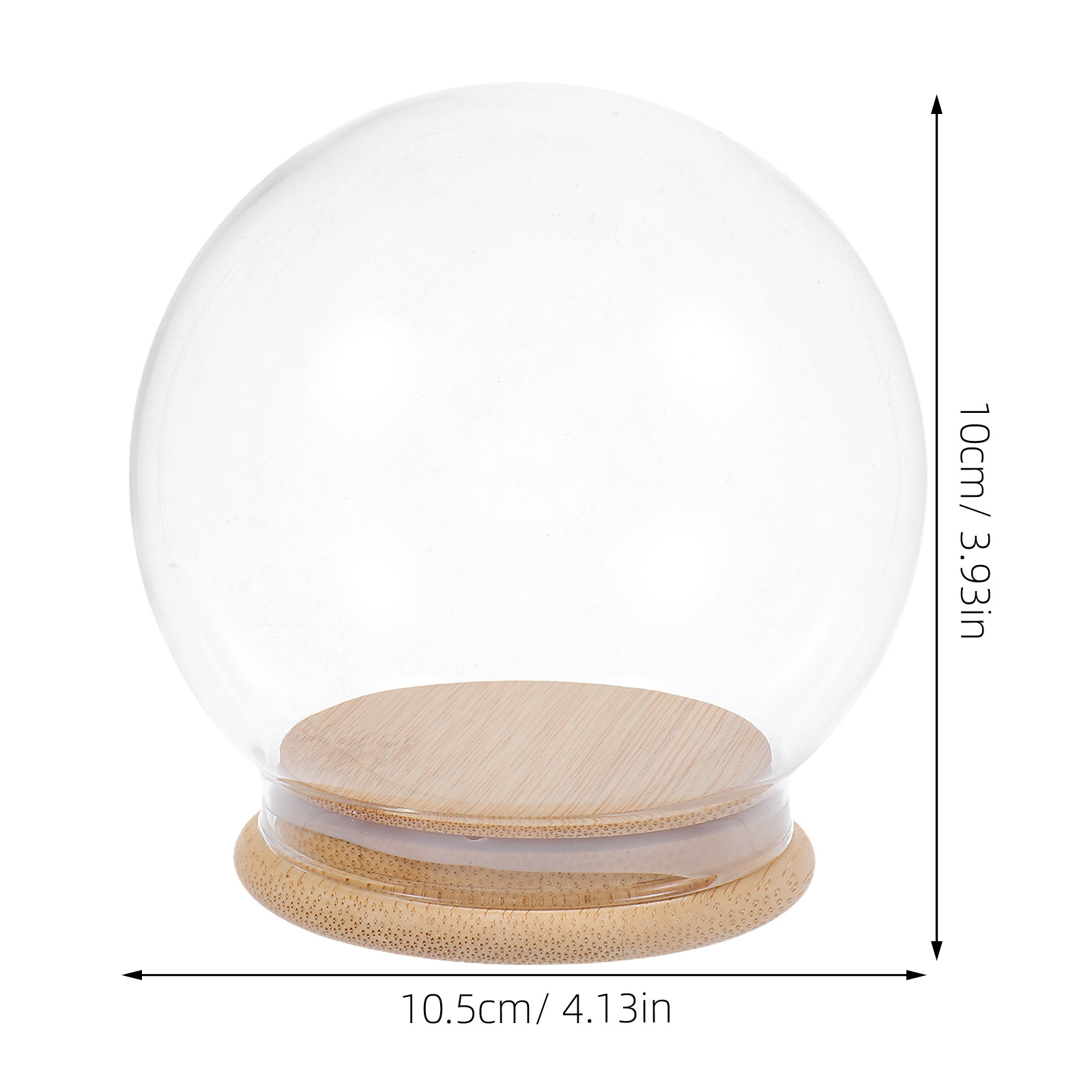 Glass Dome Eternal Flower Disp - Plastic Dome Clear บทวิจารณ์และราคา