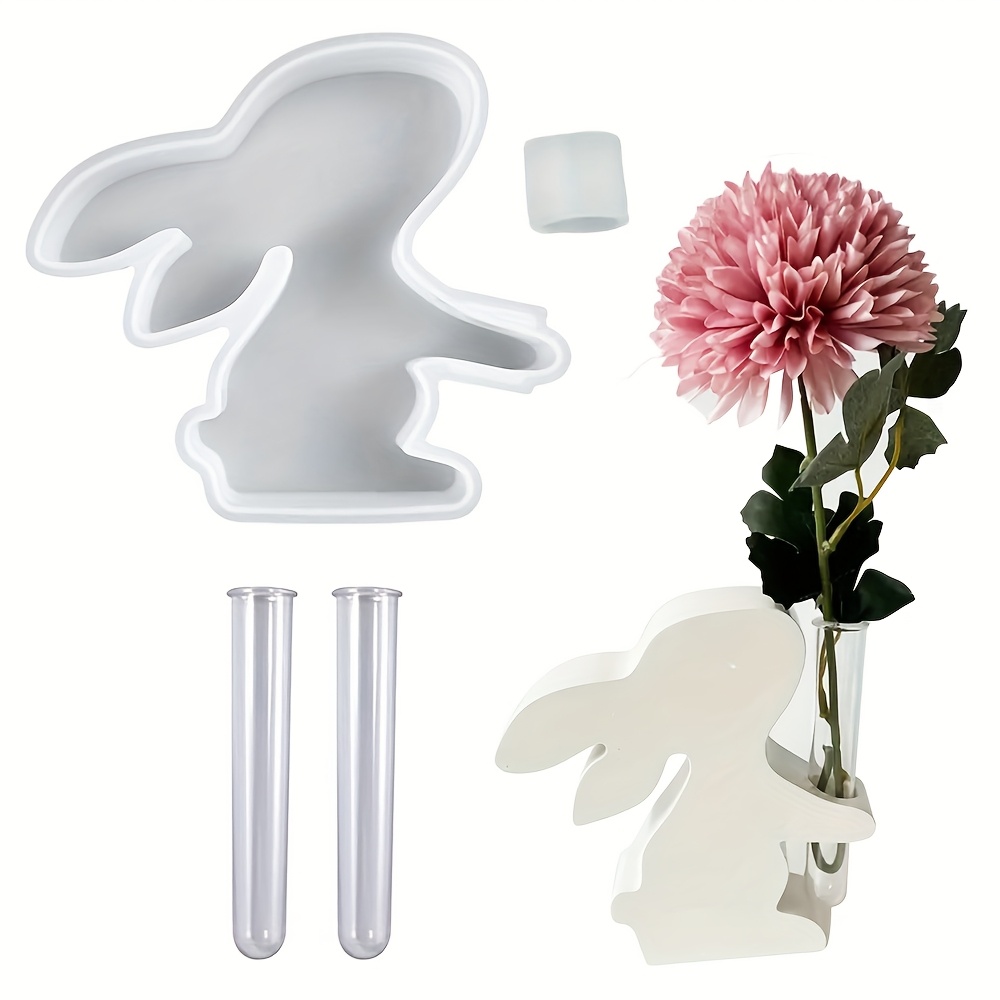 4pcs/set Easter Bunny Silicone - Propagation Station Vase บทวิจารณ์และราคา