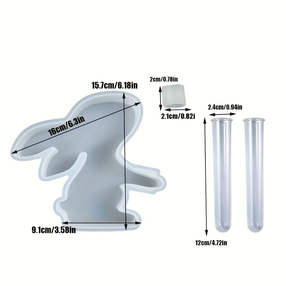 4pcs/set Easter Bunny Silicone - Propagation Station Vase บทวิจารณ์และราคา