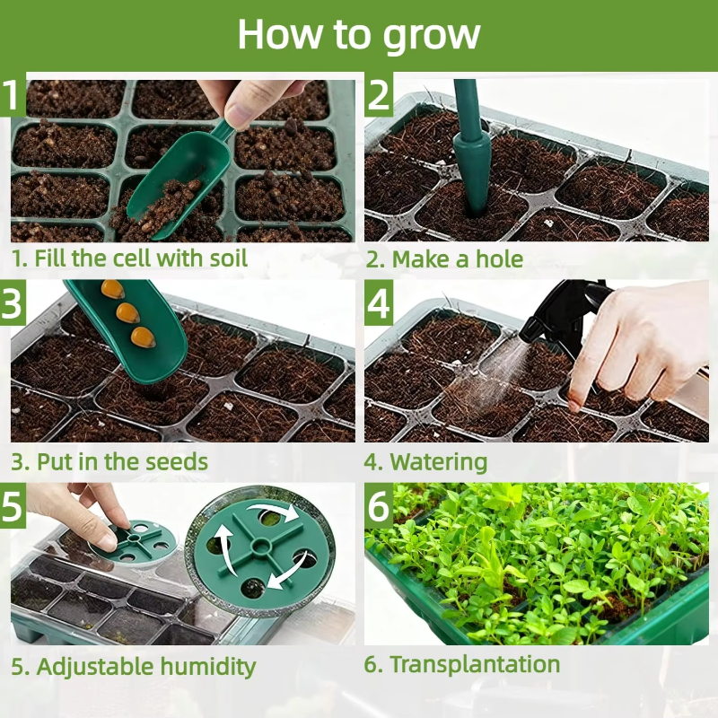 Seed Starter Tray Mini Greenho - Humidity Dome Kit บทวิจารณ์และราคา