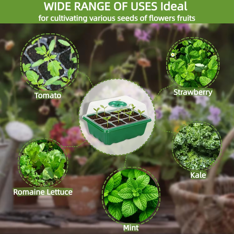 Seed Starter Tray Mini Greenho - Humidity Dome Kit บทวิจารณ์และราคา