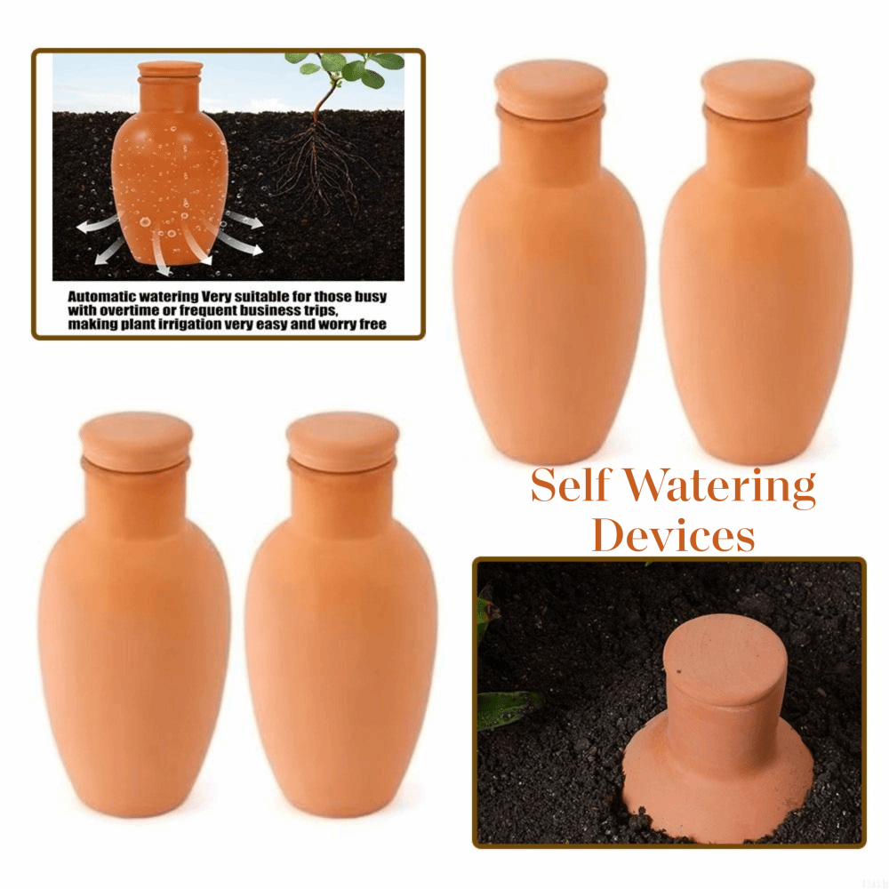 4Pcs Terracotta Material Autom - Self Watering Insert บทวิจารณ์และราคา