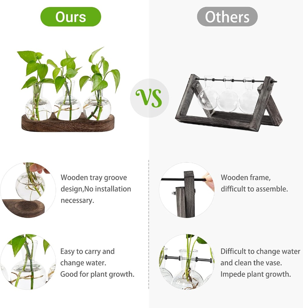 Desktop Plant Propagation Stat - Propagation Station Vase บทวิจารณ์และราคา