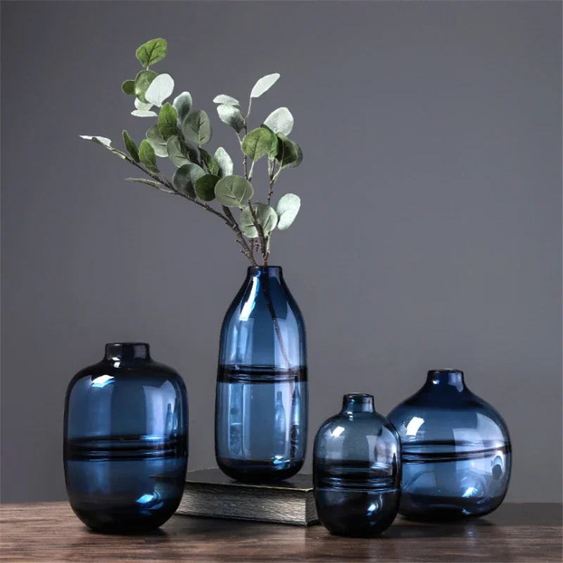 Minimalist Blue Black Glass Va - Propagation Station Vase บทวิจารณ์และราคา