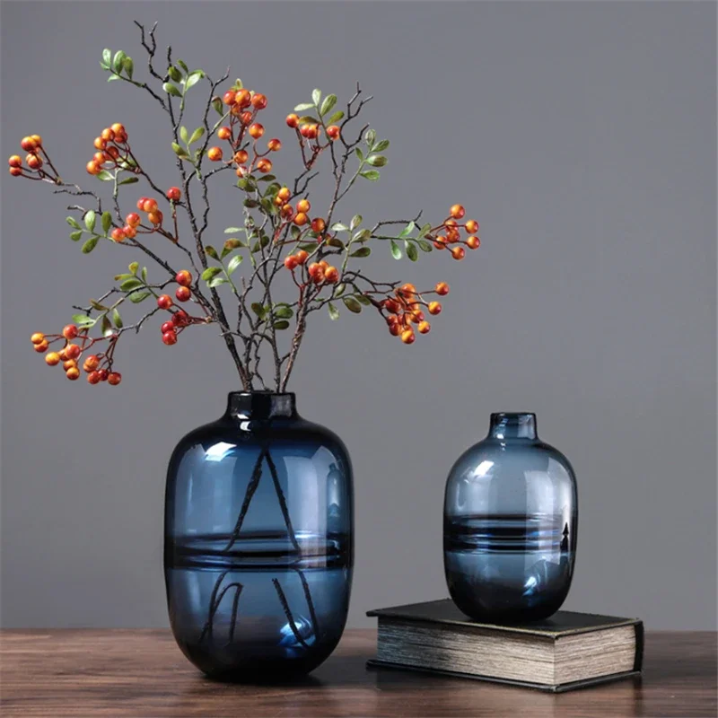 Minimalist Blue Black Glass Va - Propagation Station Vase บทวิจารณ์และราคา