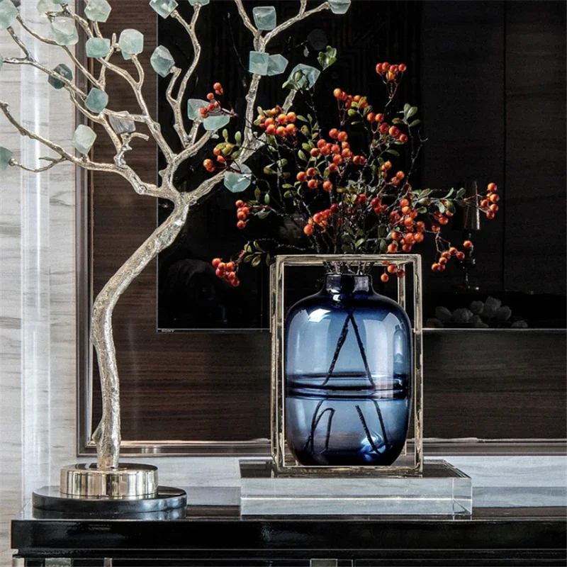 Minimalist Blue Black Glass Va - Propagation Station Vase บทวิจารณ์และราคา