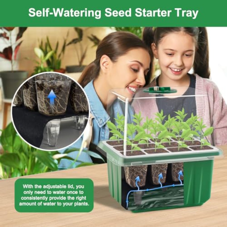 Seed Starter Tray with Light 6 - Humidity Dome Kit บทวิจารณ์และราคา