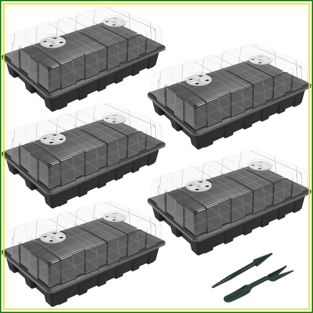 5-Set Seed Starter Tray Kits,  - Humidity Dome Kit บทวิจารณ์และราคา
