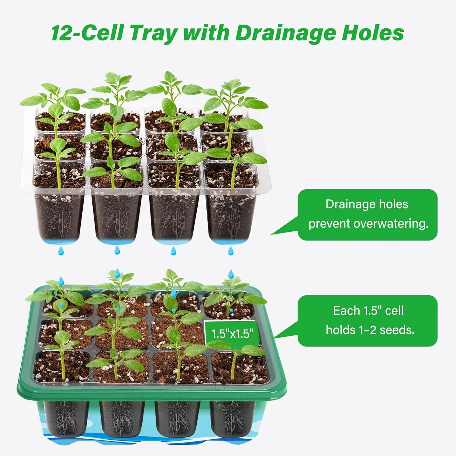 6/12 Grids Growing Starting Nu - Humidity Dome Kit บทวิจารณ์และราคา