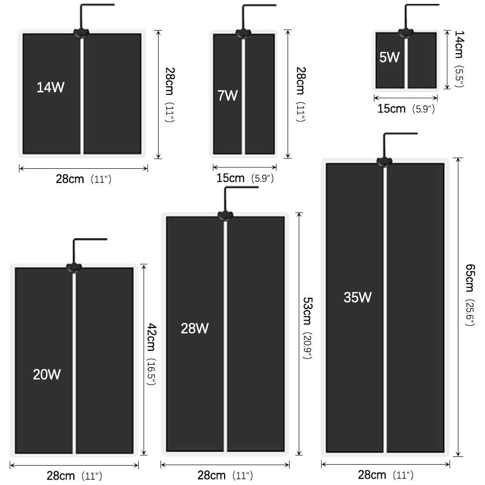 35W-5W Seeds Seedlings Plant H - Heat Mat Seedling บทวิจารณ์และราคา