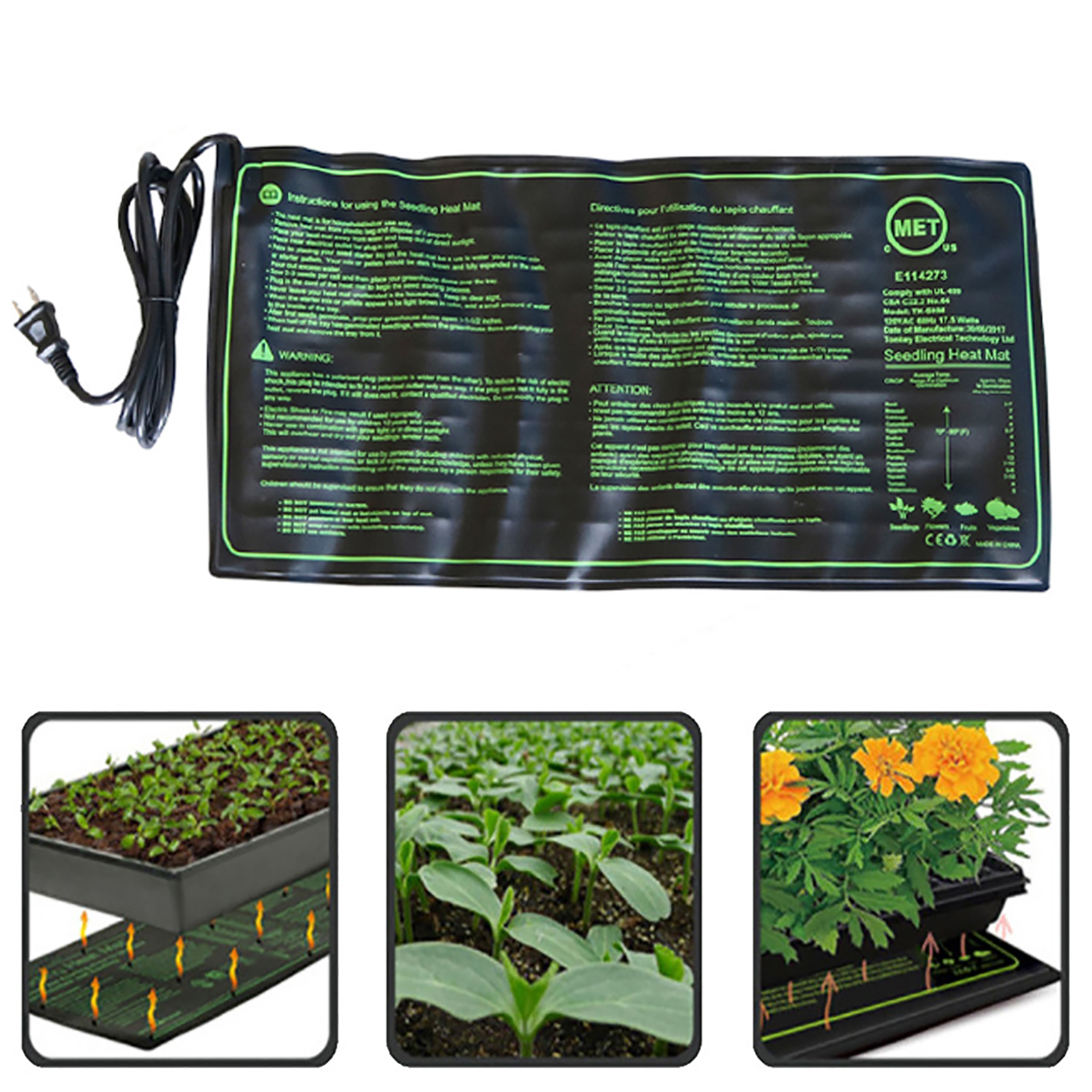 110/120/220/230V Seedling Heat - Heat Mat Seedling บทวิจารณ์และราคา