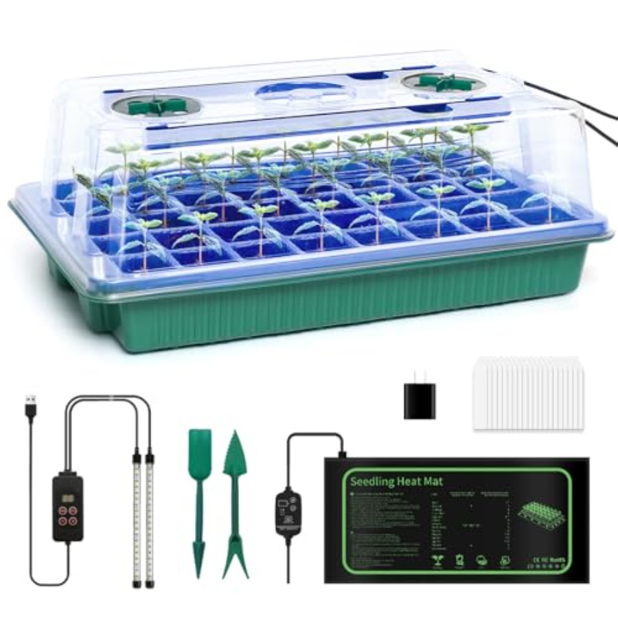 Seed Starter Kit with Grow Lig - Humidity Dome Kit บทวิจารณ์และราคา