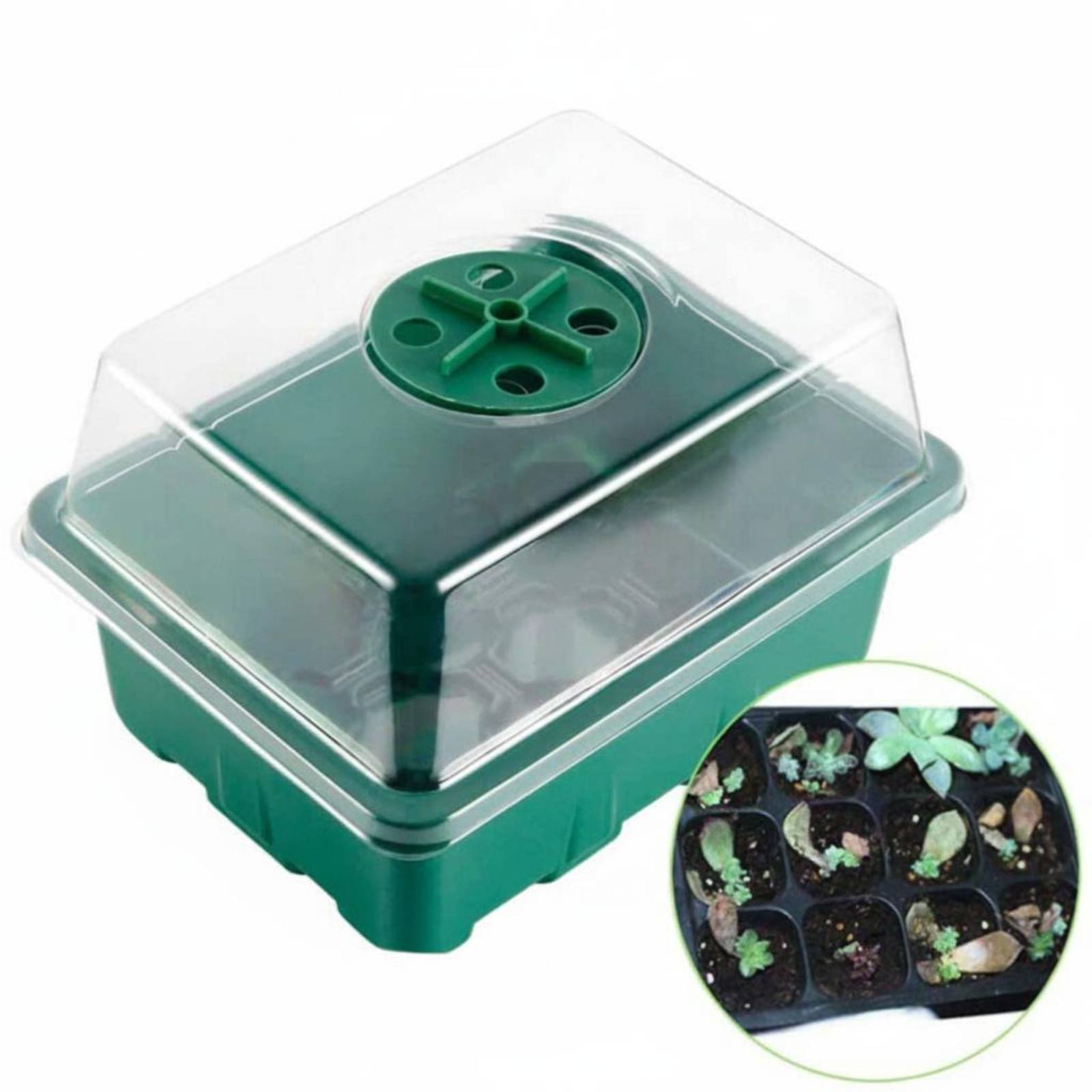 12 Compartment Germination Tra - Humidity Dome Kit บทวิจารณ์และราคา