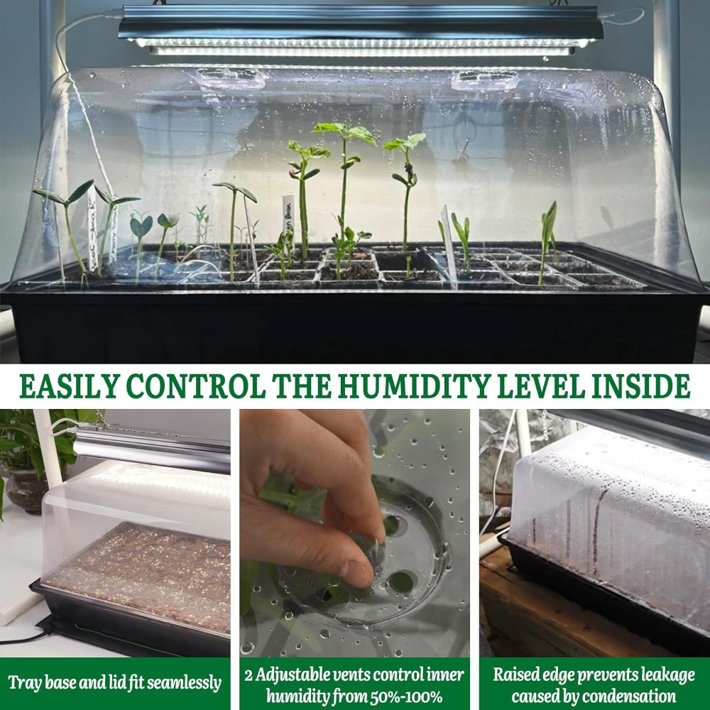 Seed Starter Kit with Grow Lig - Humidity Dome Kit บทวิจารณ์และราคา