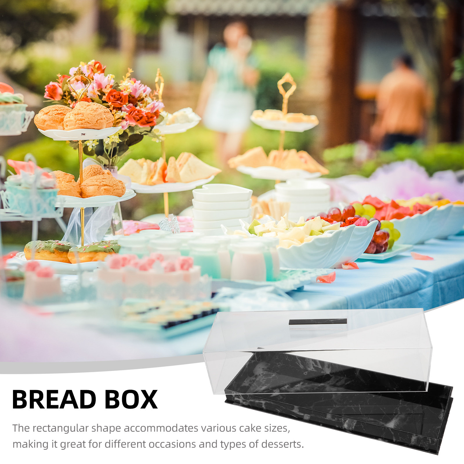Rectangular Cake Display Box A - Plastic Dome Clear บทวิจารณ์และราคา