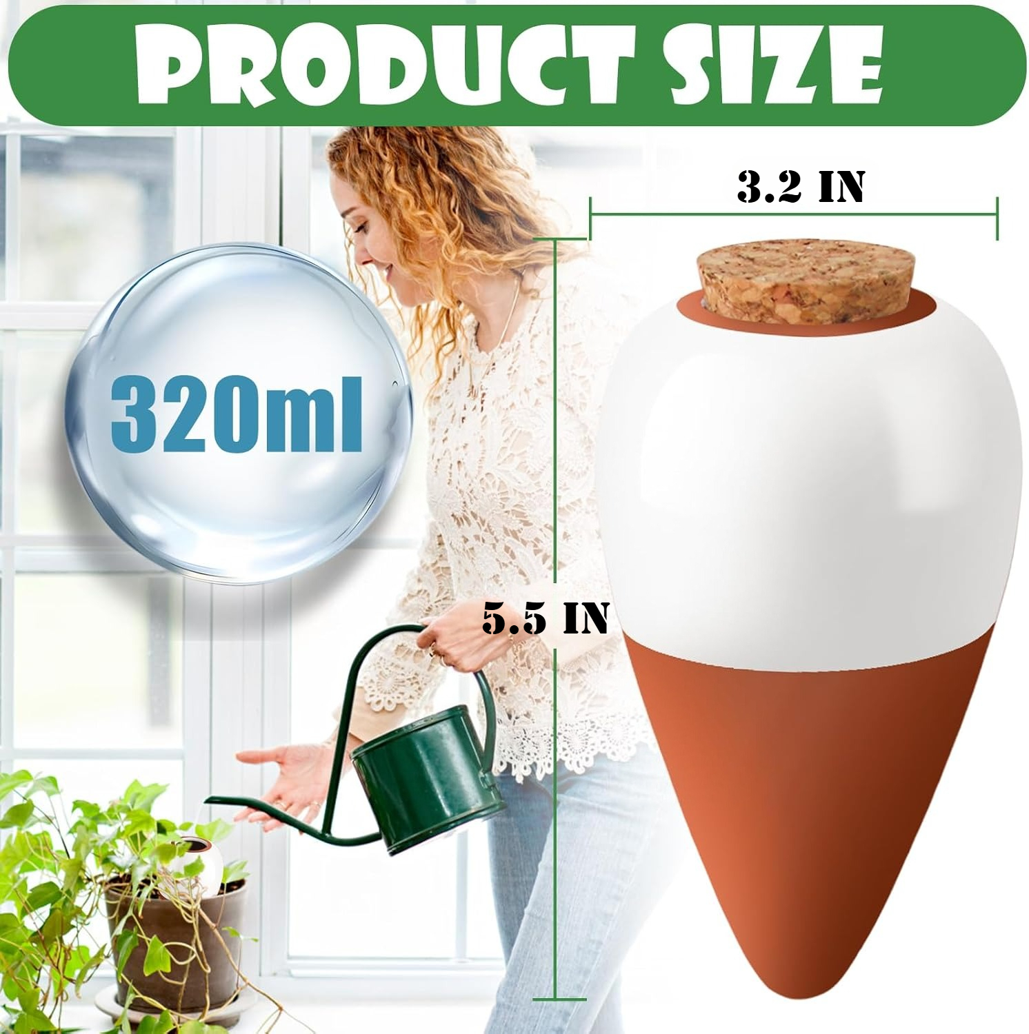 Terracotta Watering Spikes,Sel - Self Watering Insert บทวิจารณ์และราคา