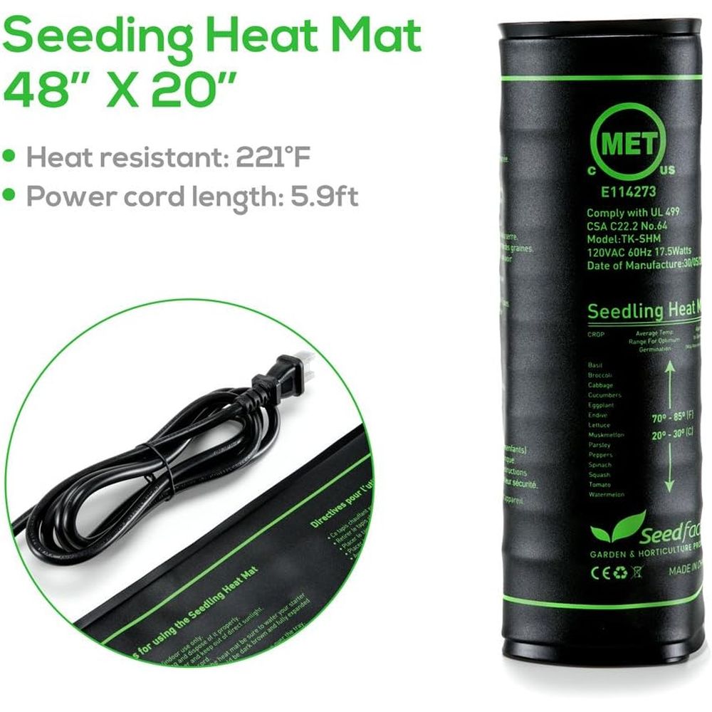Certified Seedling Heat Mat, W - Heat Mat Seedling บทวิจารณ์และราคา