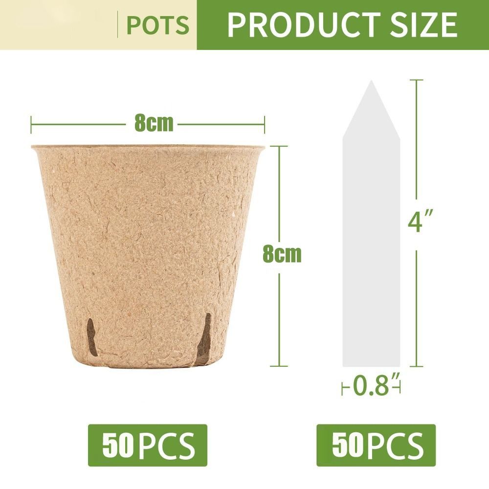 50PCS Biodegradable Plant Star - Peat Pellet Tray บทวิจารณ์และราคา