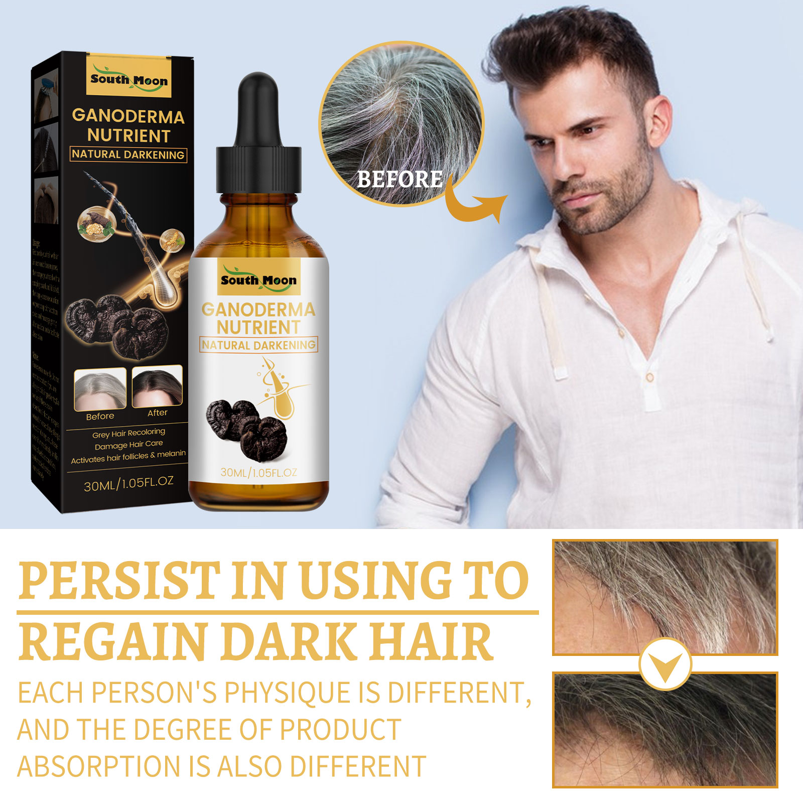 Black Ganoderma Lucidum Hair L - Root Stimulator Liquid บทวิจารณ์และราคา