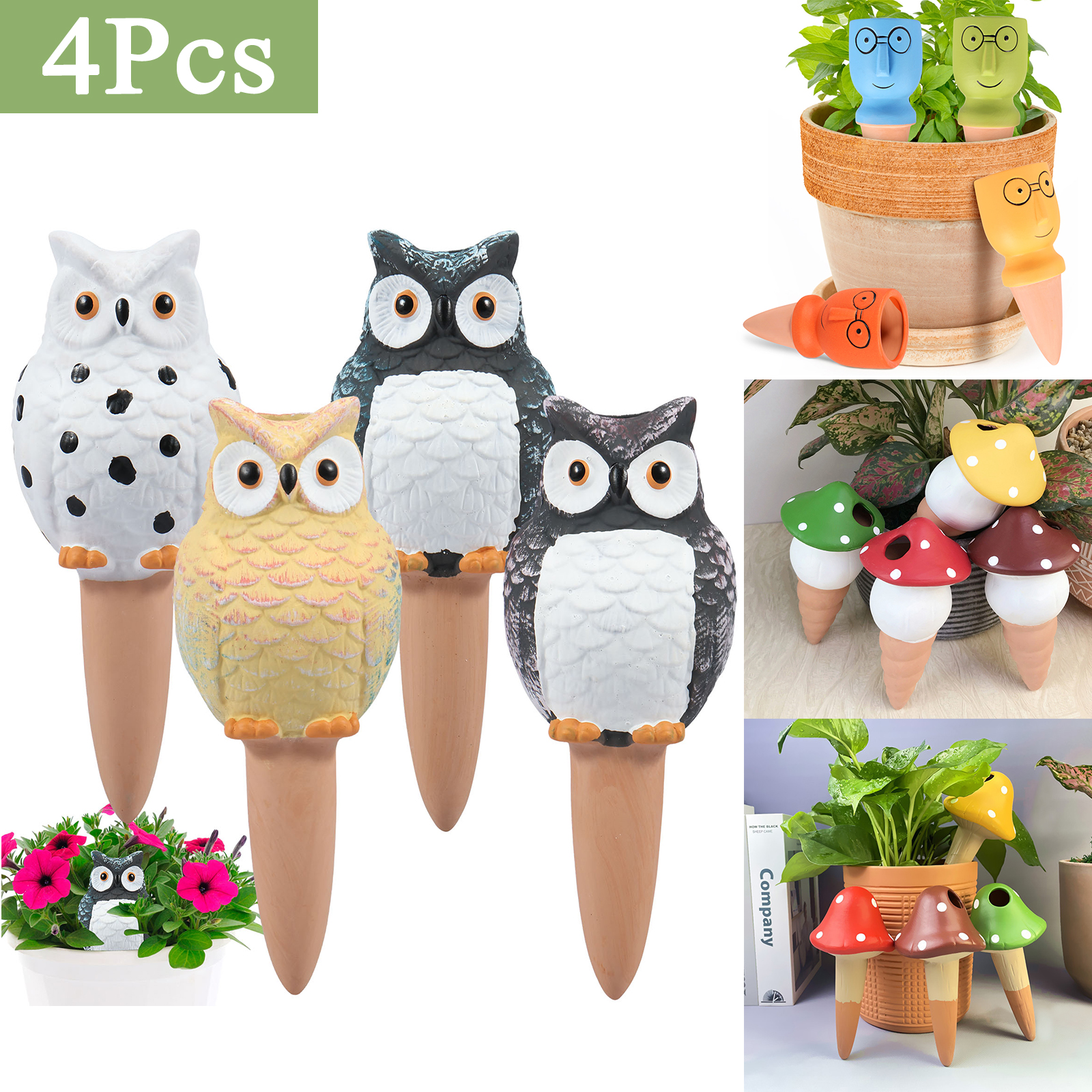 4Pcs Self-Watering Spikes Dive - Self Watering Insert บทวิจารณ์และราคา