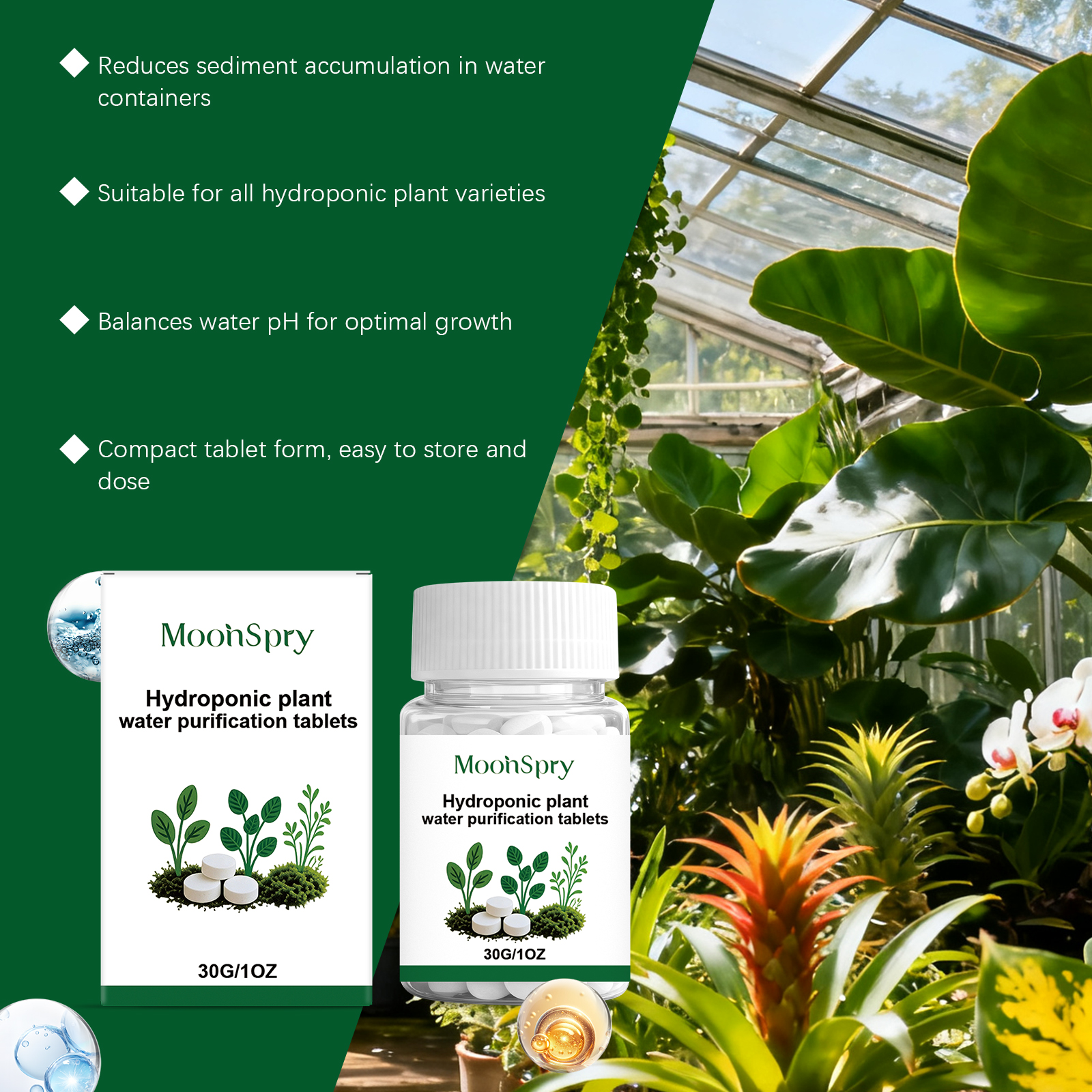 Moonspry Hydroponic Water Puri - Rooting Hormone Powder บทวิจารณ์และราคา