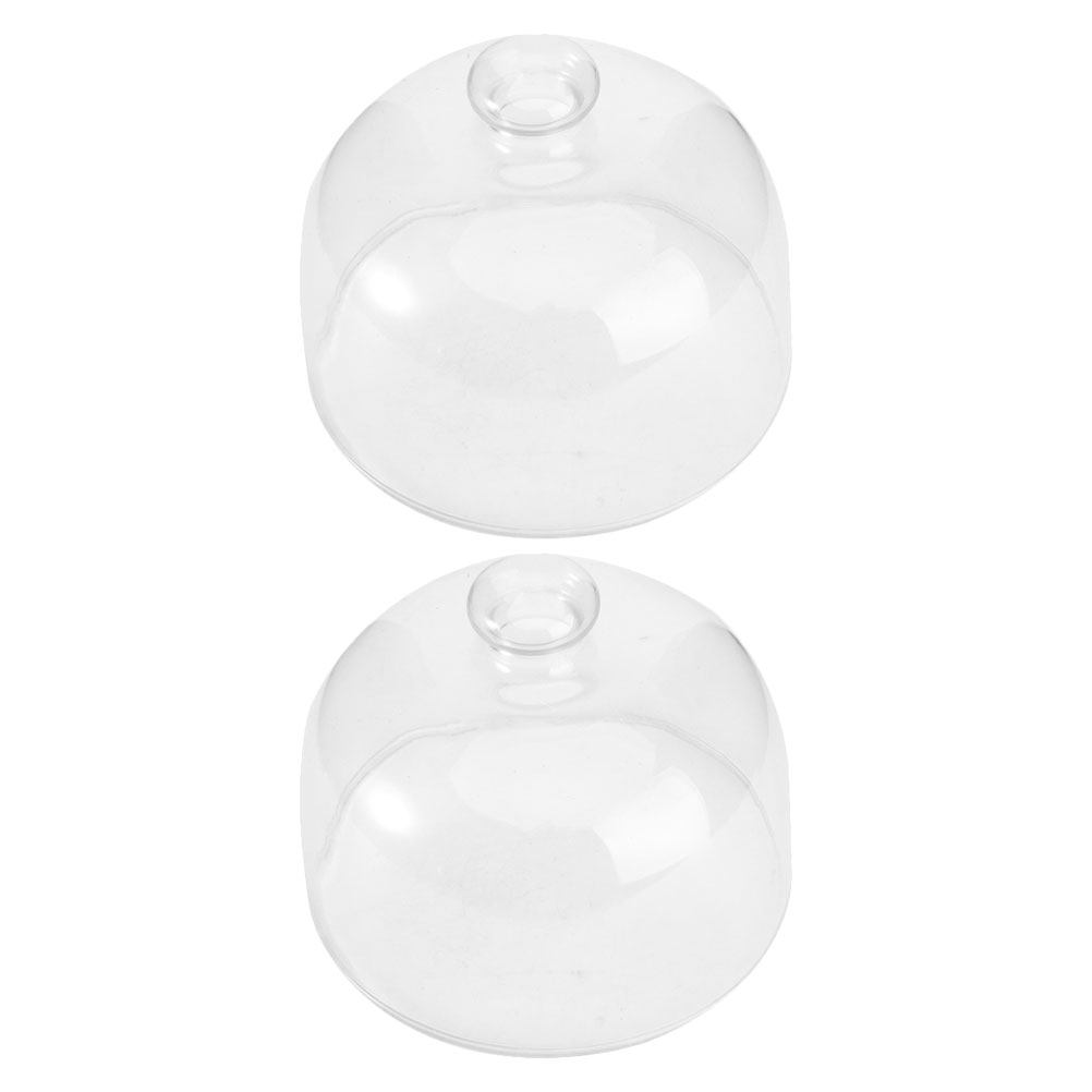 2Pcs Transparent Glass Cake Do - Plastic Dome Clear บทวิจารณ์และราคา