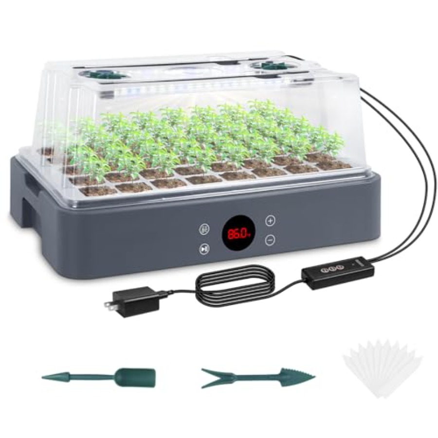 Seed Starter Tray with Grow Li - Humidity Dome Kit บทวิจารณ์และราคา