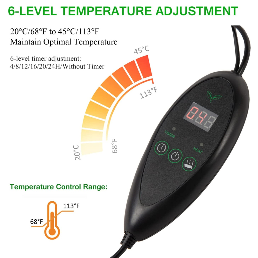 3 Sizes Upgrade Seedling Heat  - Heat Mat Seedling บทวิจารณ์และราคา