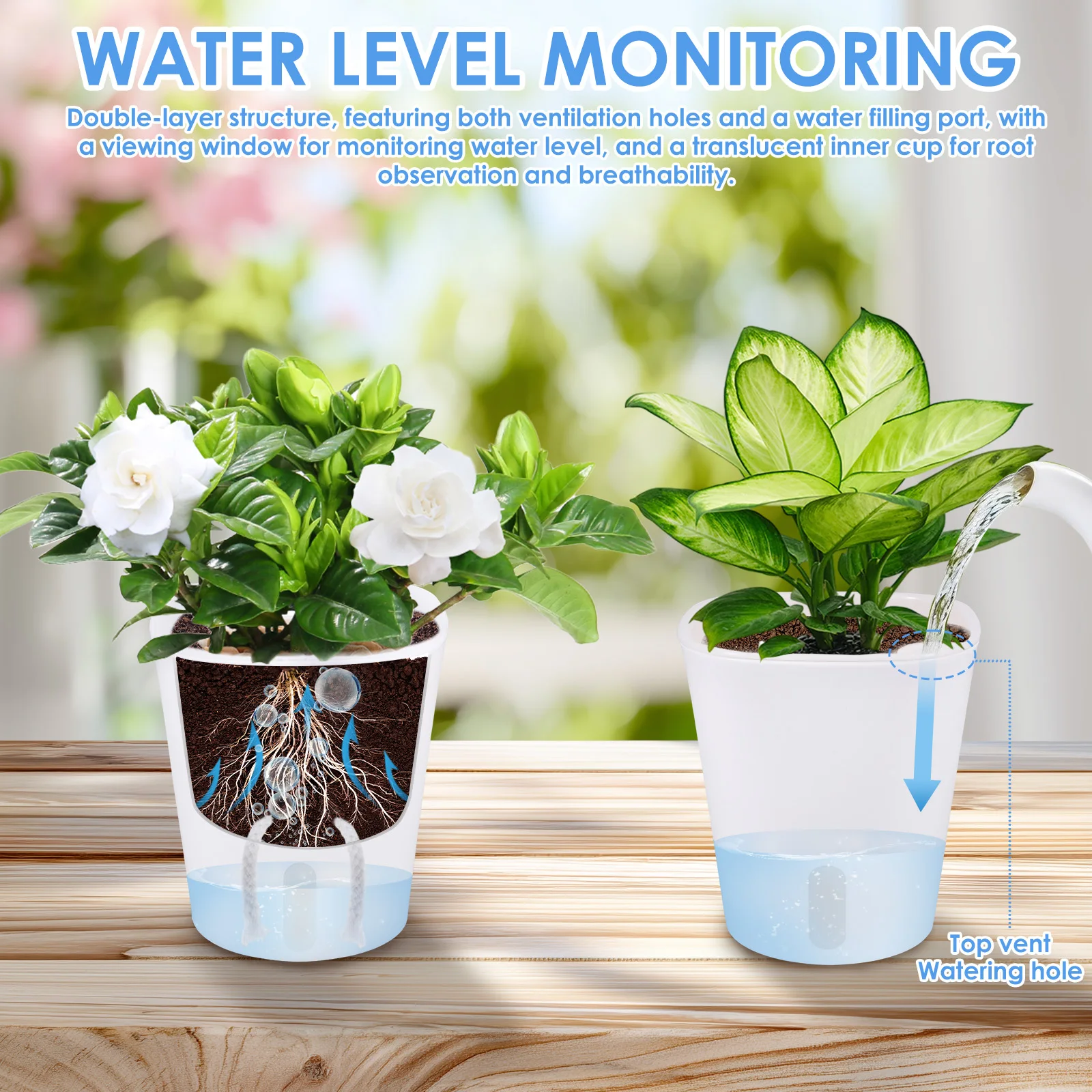 10 Pcs Self Watering Planter L - Self Watering Insert บทวิจารณ์และราคา