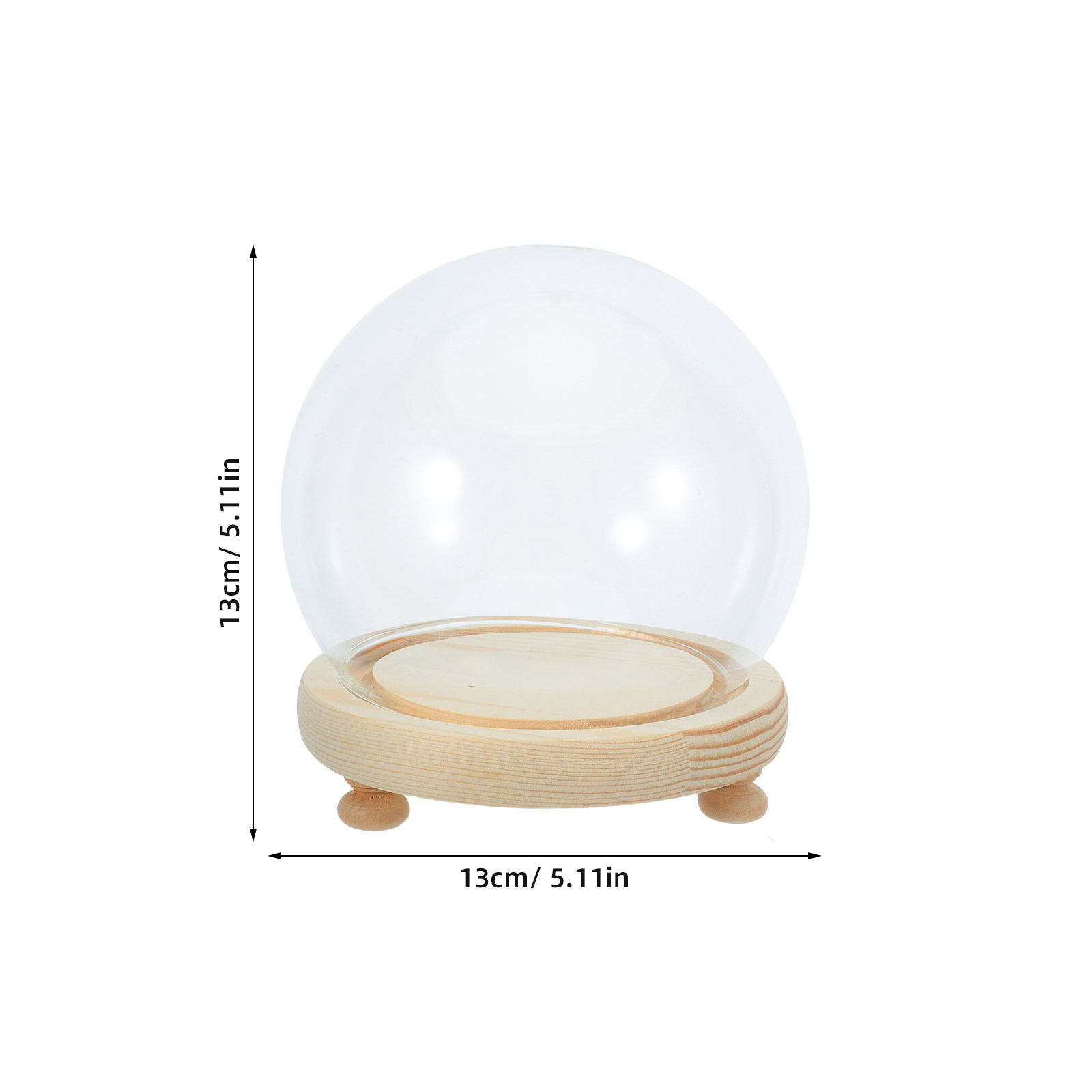 Preserved Flower Glass Dome El - Plastic Dome Clear บทวิจารณ์และราคา