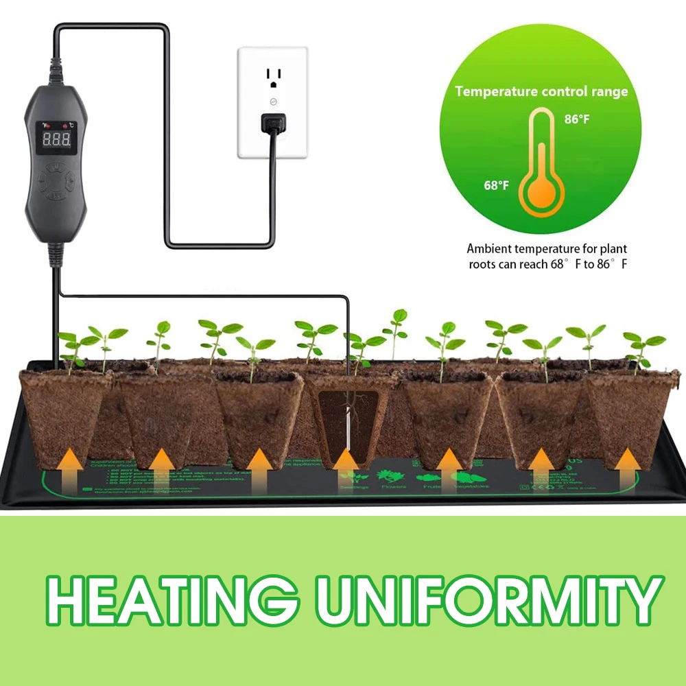 50W EU-US/UK/AU Adjustable The - Heat Mat Seedling บทวิจารณ์และราคา