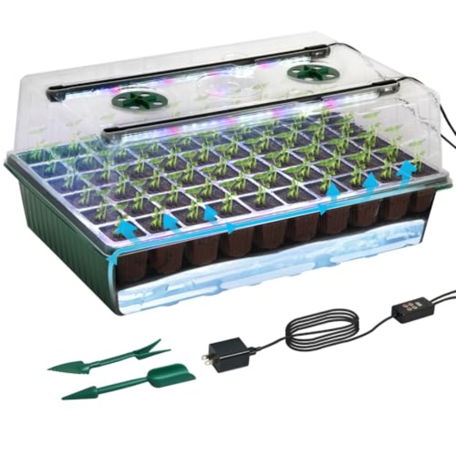 Seed Starter Tray with Grow Li - Humidity Dome Kit บทวิจารณ์และราคา