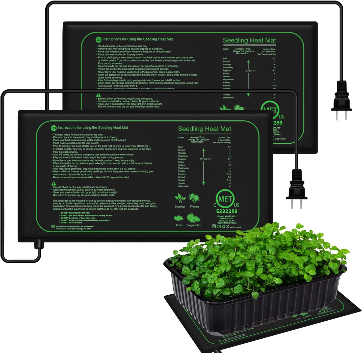 10/25/50CM Seedling Heat Mat I - Heat Mat Seedling บทวิจารณ์และราคา
