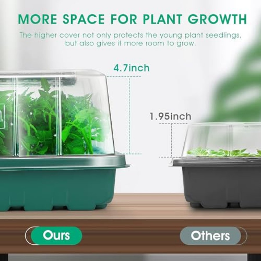 Seed Starter Tray with Grow Li - Humidity Dome Kit บทวิจารณ์และราคา