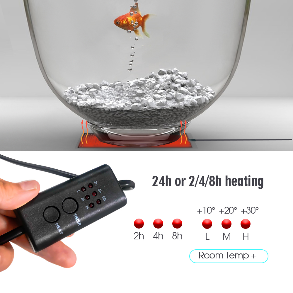 EU Plug 5-20W Reptiles Adjusta - Heat Mat Seedling บทวิจารณ์และราคา