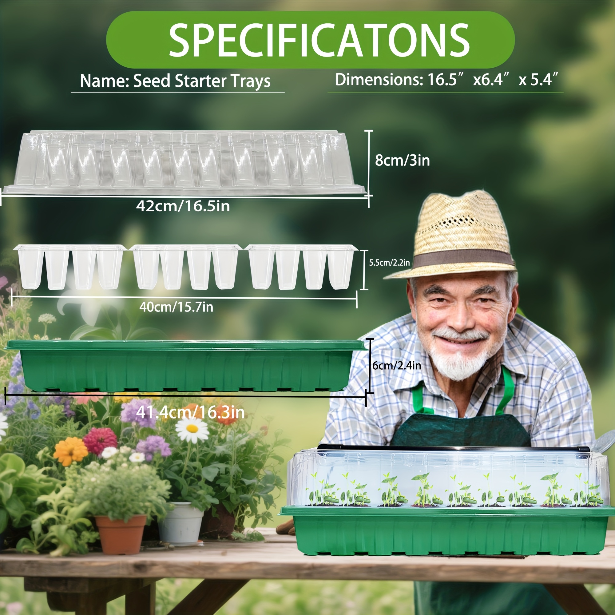 2PCS 72-Cell Seed Growing Kit  - Humidity Dome Kit บทวิจารณ์และราคา