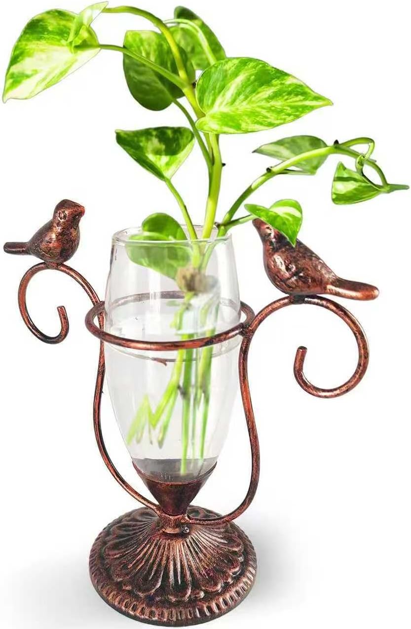 2 Vintage Copper Bird Plant Pr - Propagation Station Vase บทวิจารณ์และราคา