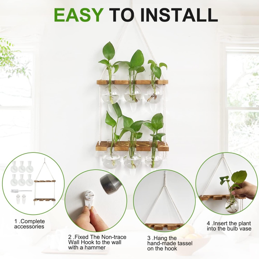 Wall Hanging Plant Propagation - Propagation Station Vase บทวิจารณ์และราคา