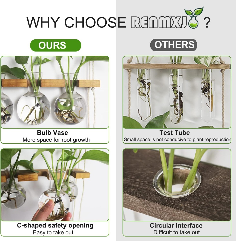 Wall Hanging Plant Propagation - Propagation Station Vase บทวิจารณ์และราคา