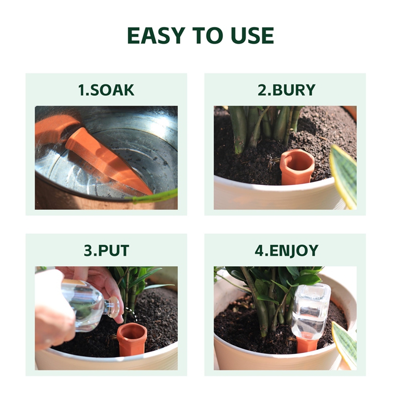 Terracotta Watering Spikes,Win - Self Watering Insert บทวิจารณ์และราคา