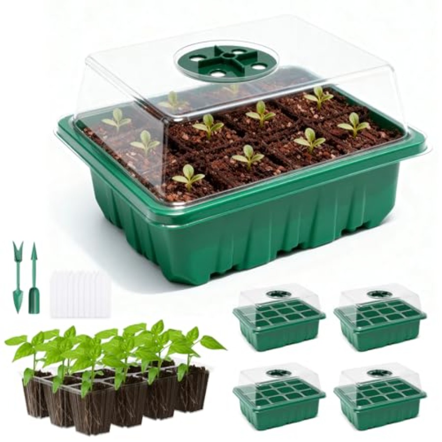 5 Packs Seed Starter Tray with - Humidity Dome Kit บทวิจารณ์และราคา
