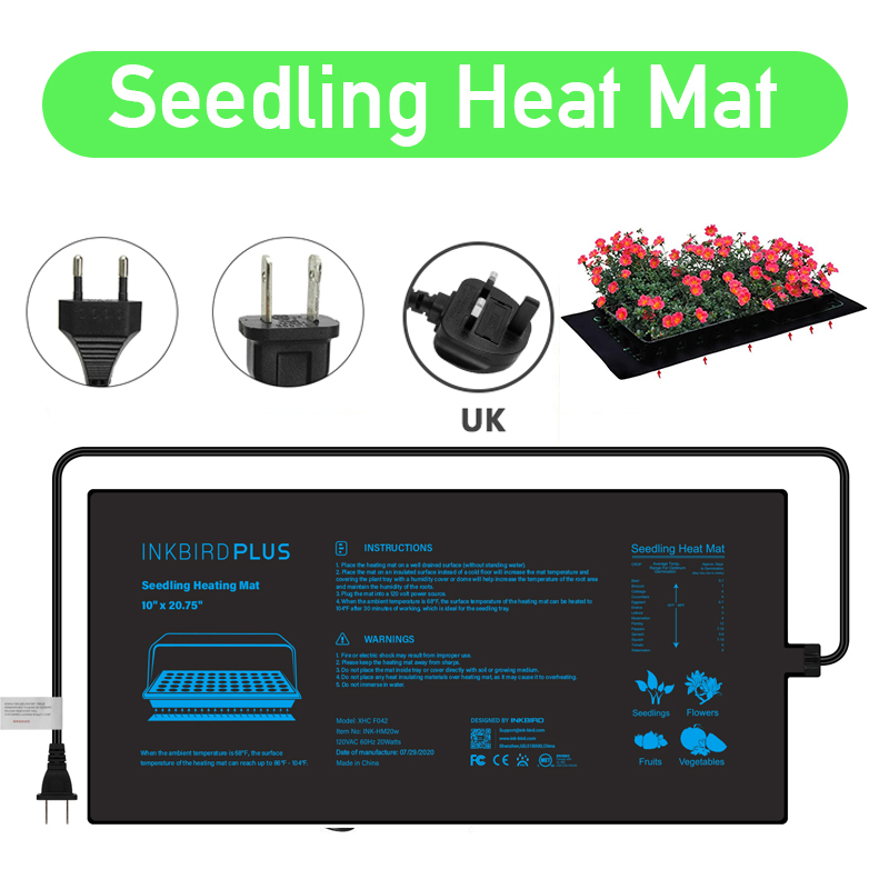 20.75x10CM EU/US/UK/AU Plug Se - Heat Mat Seedling บทวิจารณ์และราคา
