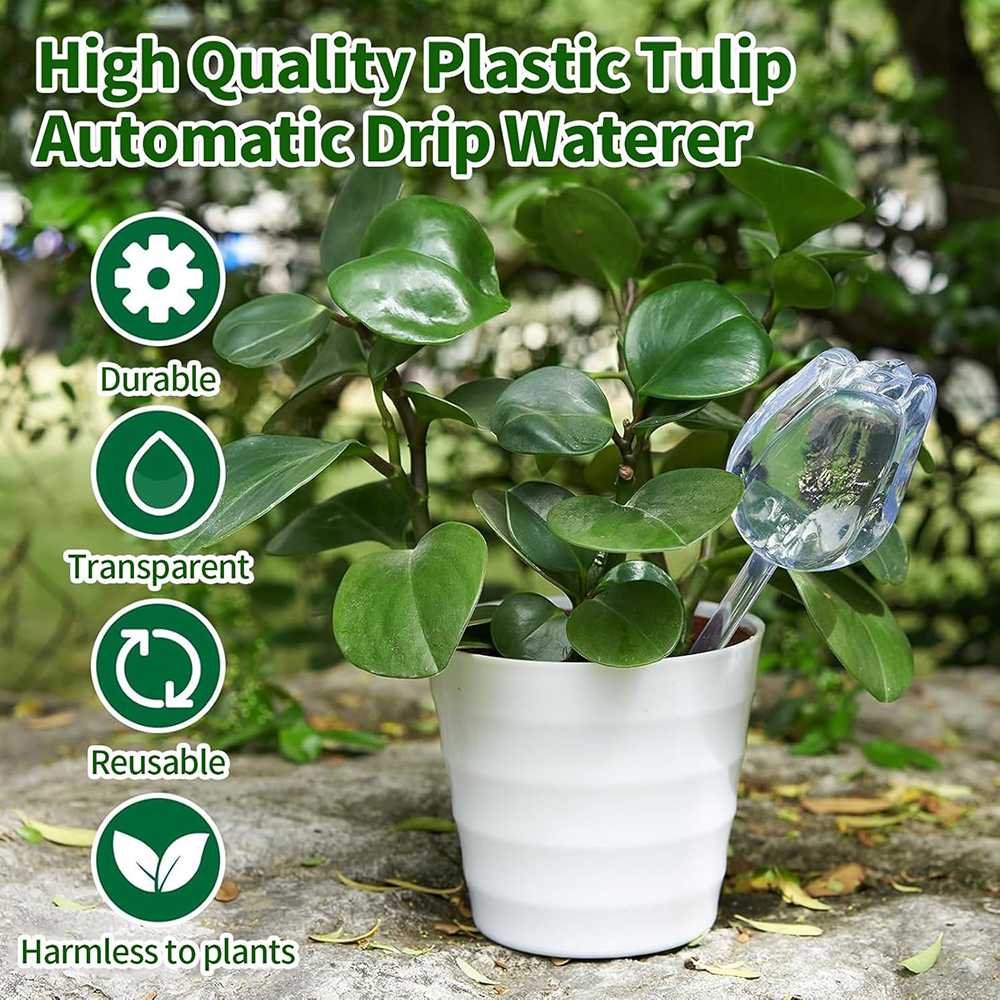 2/4pcs Tulip-Shaped Self-Water - Self Watering Insert บทวิจารณ์และราคา